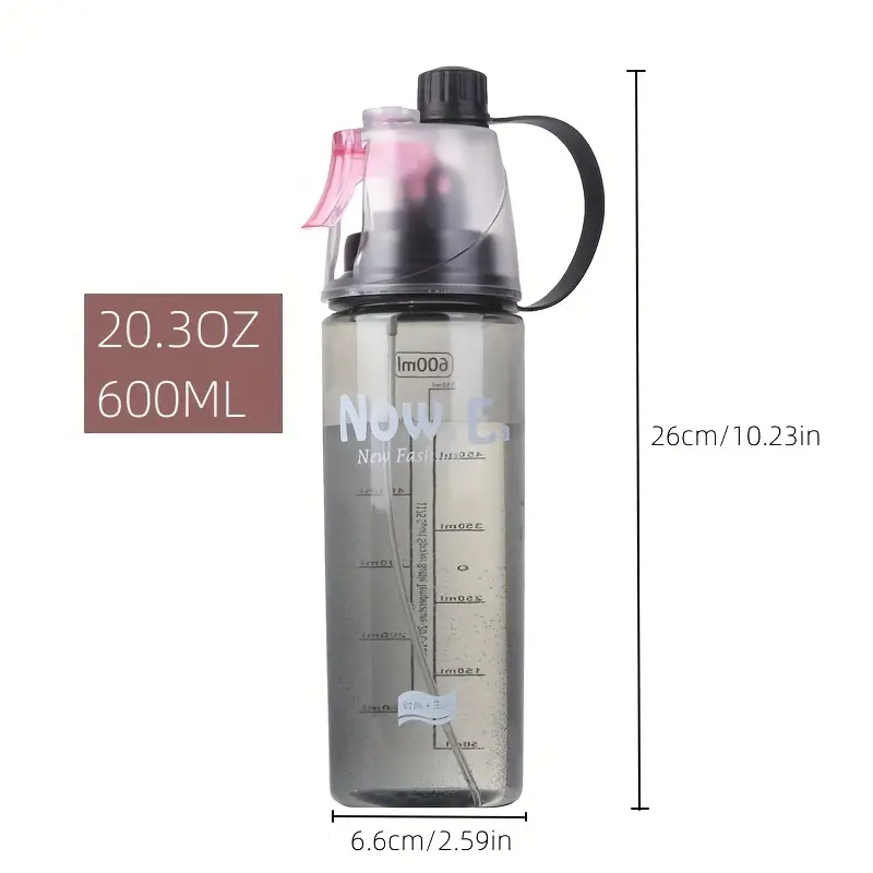 1pc Spray Water Bottle 2 In 1 Spray And Sip Function No - Temu