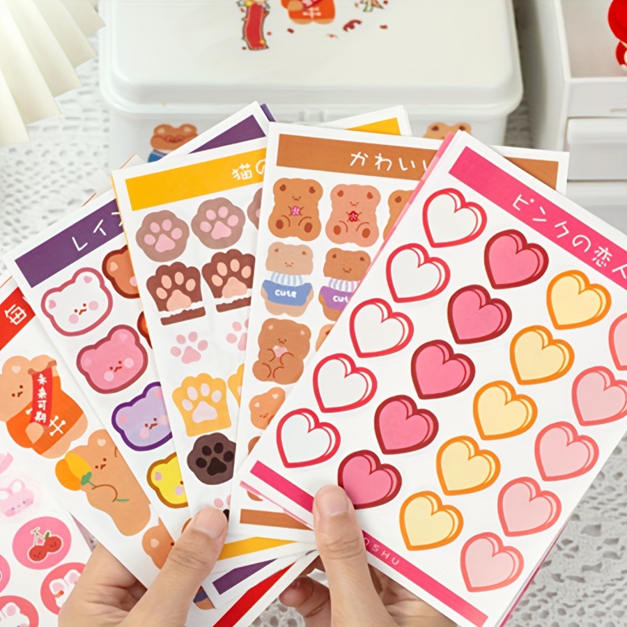 Cute Cartoon Girl Series Stickers Kawaii Supplies Material - Temu