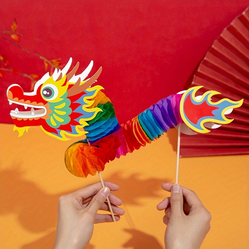 paper dragon craft Decorative Home Chinese New Year Decoration