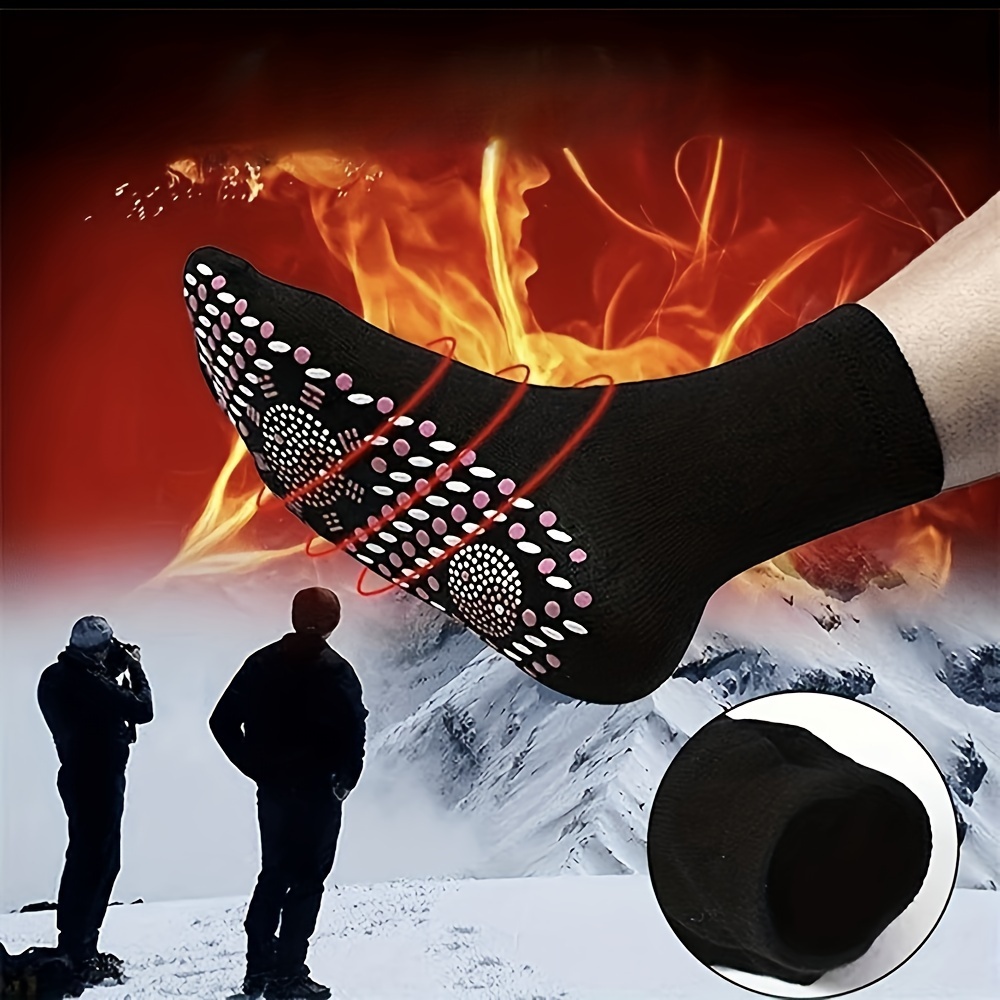 Comprar 1 par de calcetines calefactables, calcetines magnéticos, calcetines  autocalentables, cómodos, transpirables, para invierno, pies fríos,  calcetines cálidos, talla Unisex 37 ~ 44