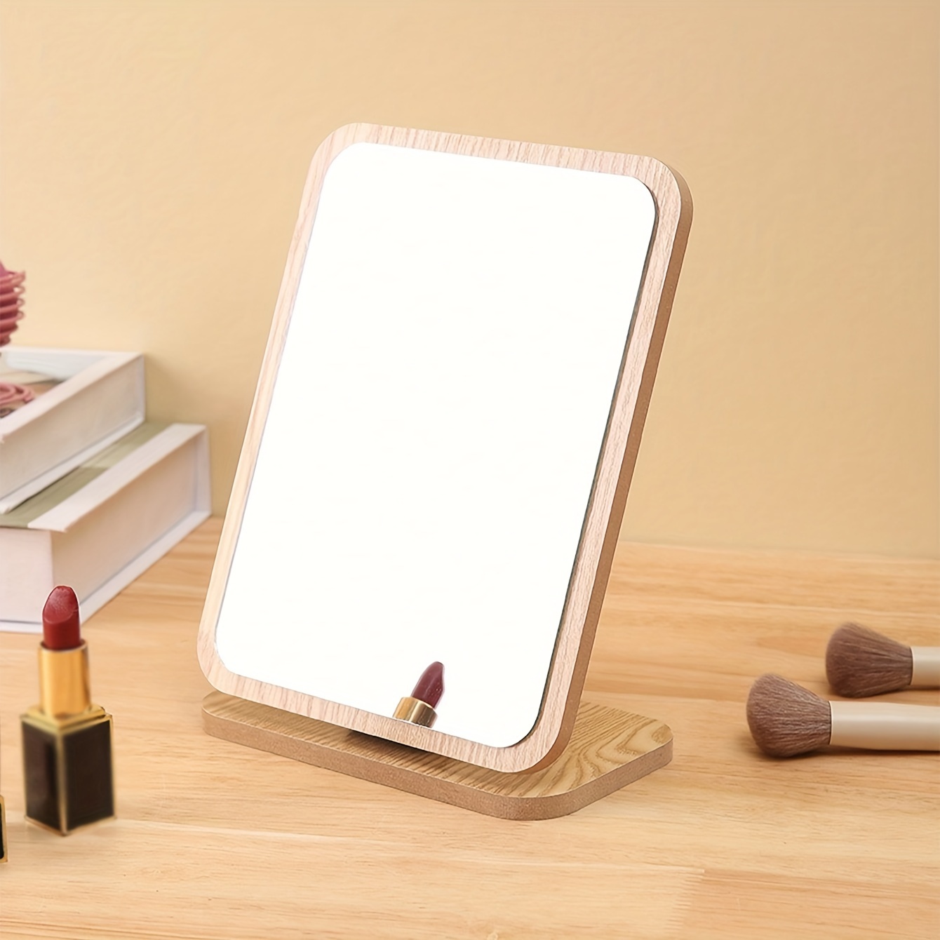 INTAHIC Espejos de maquillaje triples espejo plegable espejo de tocador  espejos personales espejo de mesa espejo de maquillaje para escritorio  dormitorio : : Belleza