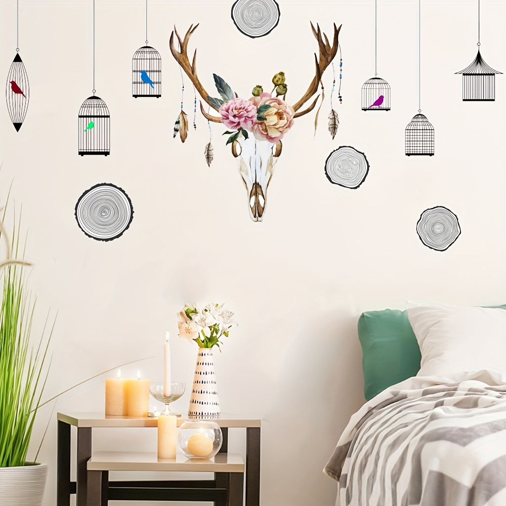 1pc New Personality Headphone Music Key Wall Sticker Bedroom - Temu