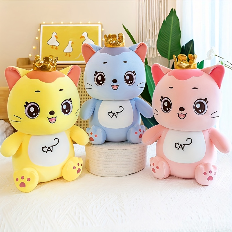 Cat Plush Toys Cat Super Soft Plush Figurines Souvenirs Sofa - Temu