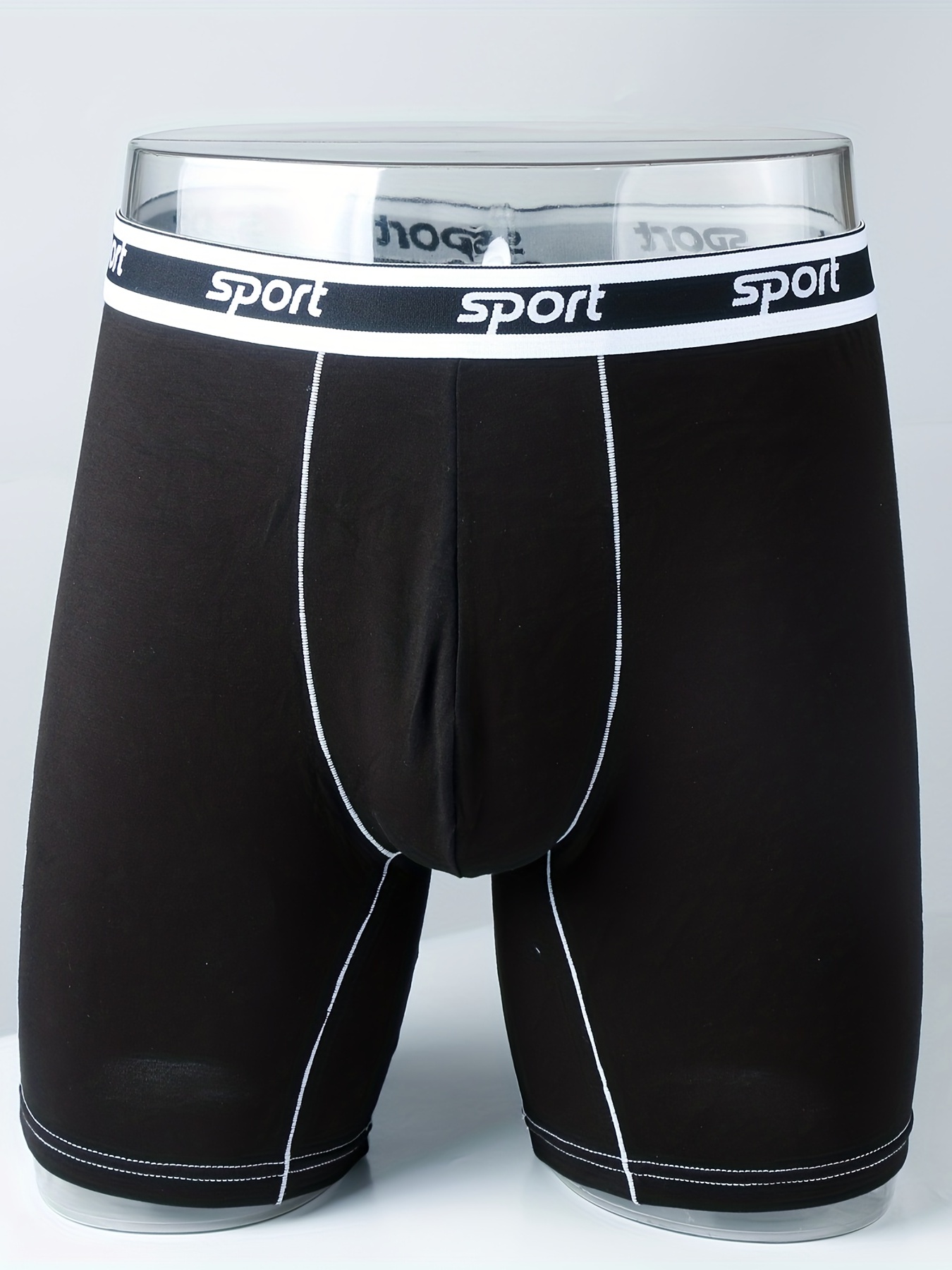 Men's Long Leg Boxer Shorts Men's Gym Pants Sports - Temu