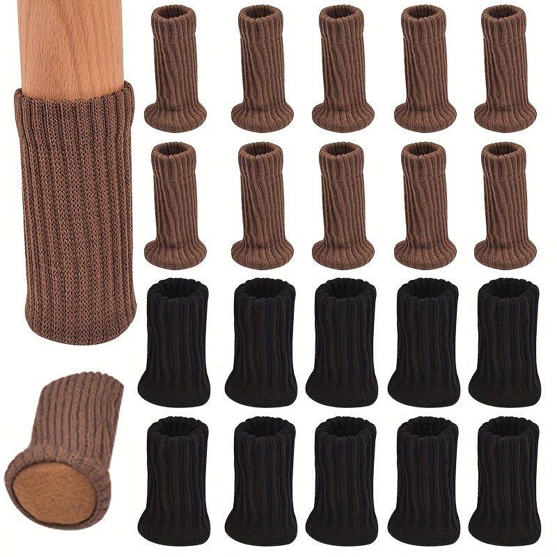 4pcs Protectores De Calcetines Para Patas De Silla Marrón Para Pisos De  Madera Dura, No Se Caen Fácilmente, Muy Fáciles De Poner, Cubiertas De  Piernas