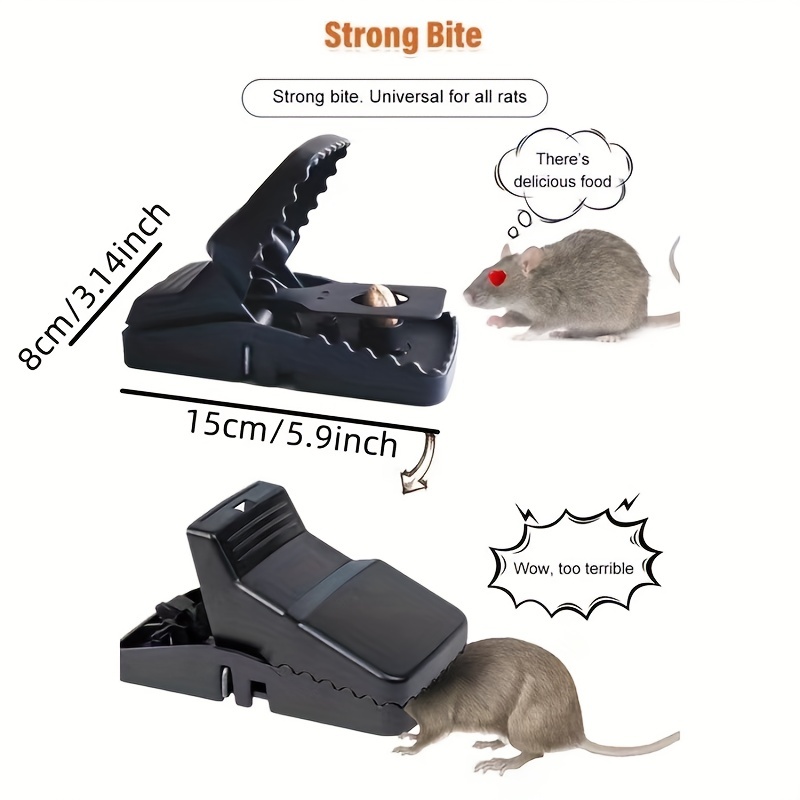 High Sensitivity Aggressive Bites Mouse Clip Mouse Trap Boxed Mouse Trap  With Removable Bait Cup, Indoor And Outdoor Universal - Temu