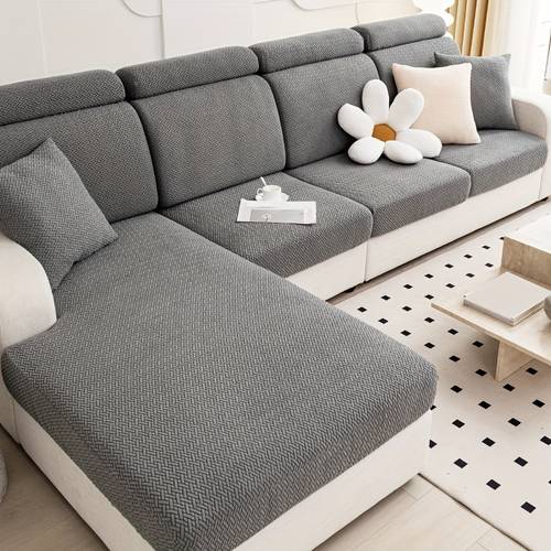 item picture 1pc 2pcs elastic sofa cover pet friendly non slip sofa protector dust and easy to clean and durable