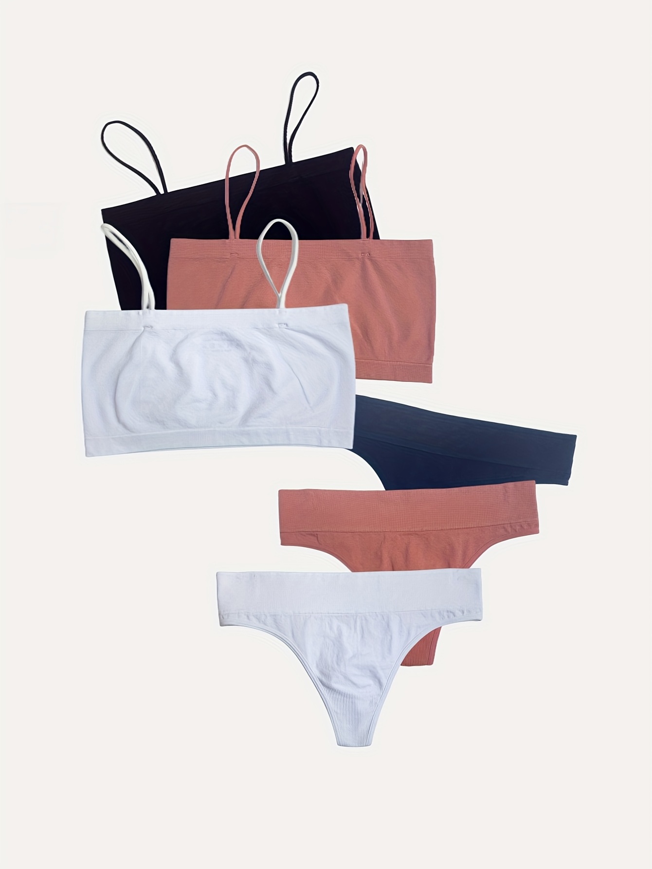 H&M 7 items: 5 Thongs, 2 Brazilian Seamless in Size M Lingerie/Underwear New