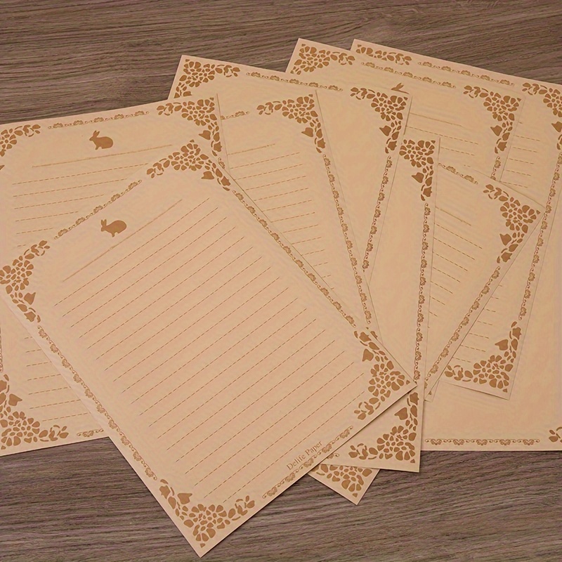 Hot Stamping Letter Paper Vintage Valentine's Day Love - Temu