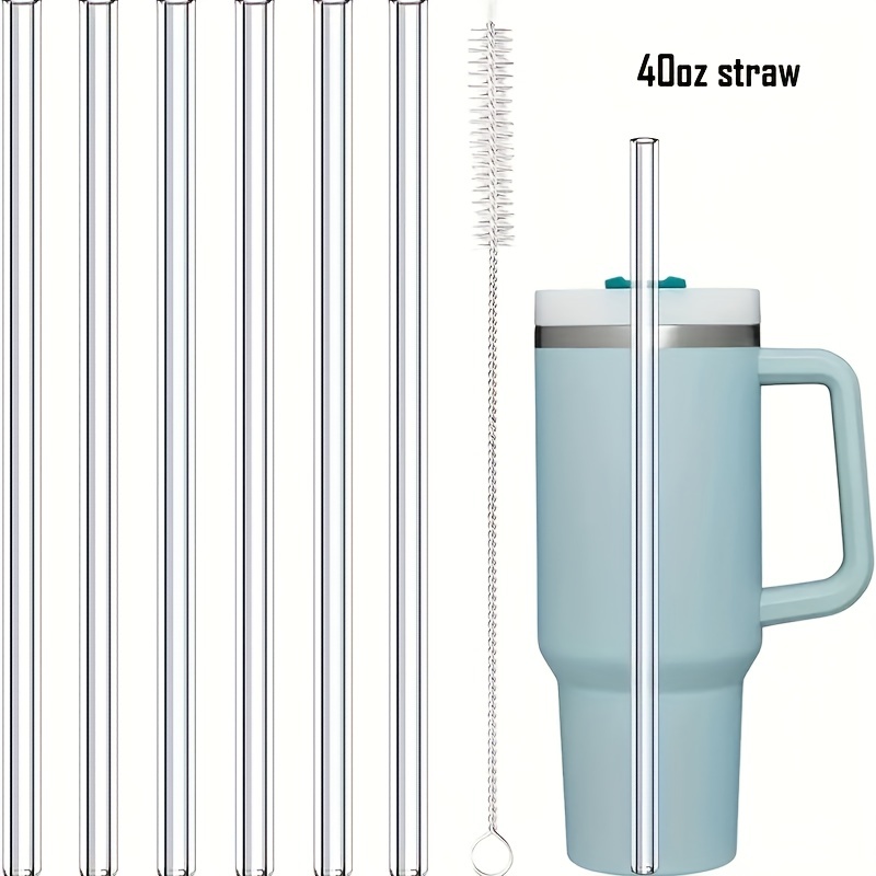 Extra Long Metal Replacement Straws For Stanley Adventure Travel Tumbler, Stainless  Steel Reusable Drinking Straws With Clean Brush Compatible With Stanley  Quencher Tall Tumbler For Smoothies, Iced Coffee, Dishwasher Safe - Temu