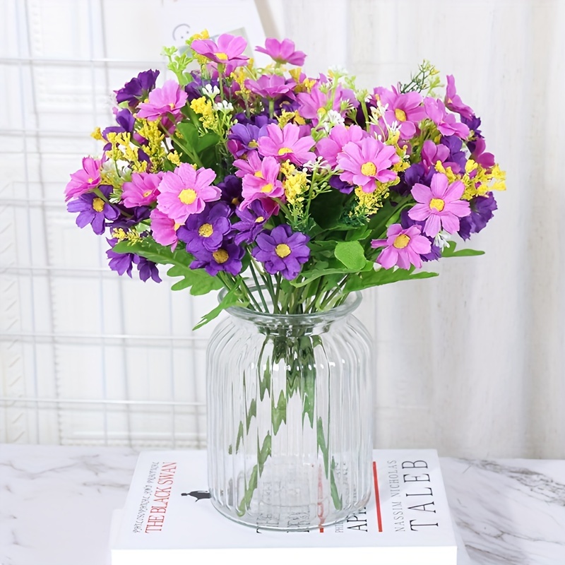 Autumn Artificial Daisy Flowers Silk Bouquet Fake Flower DIY Decor for Vase  Home Wedding Christmas Decorative Household Products