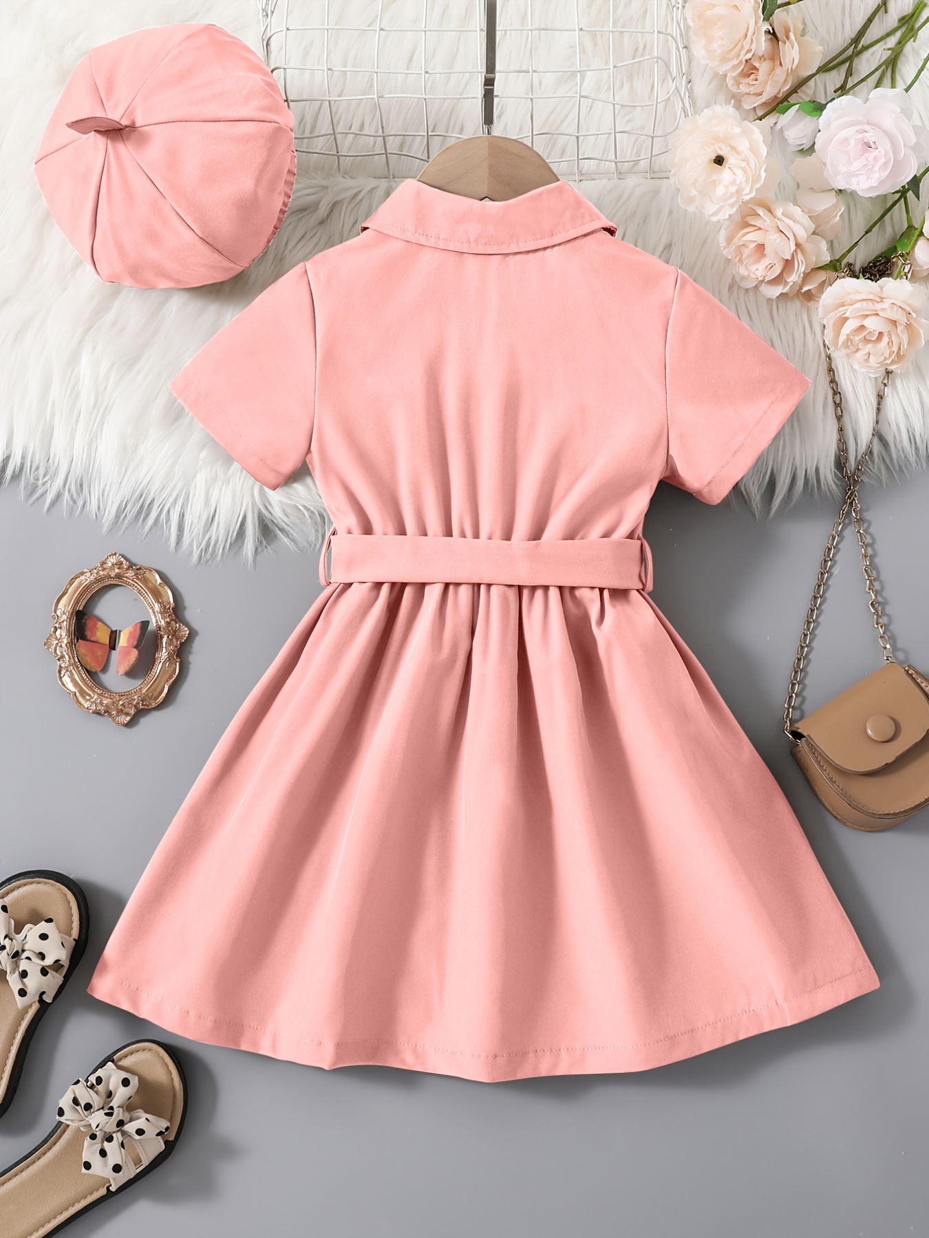 pink shirt dress toddler