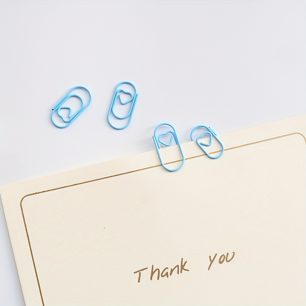 100pcs Mini Small Love Special shaped Colorful Paper Clips