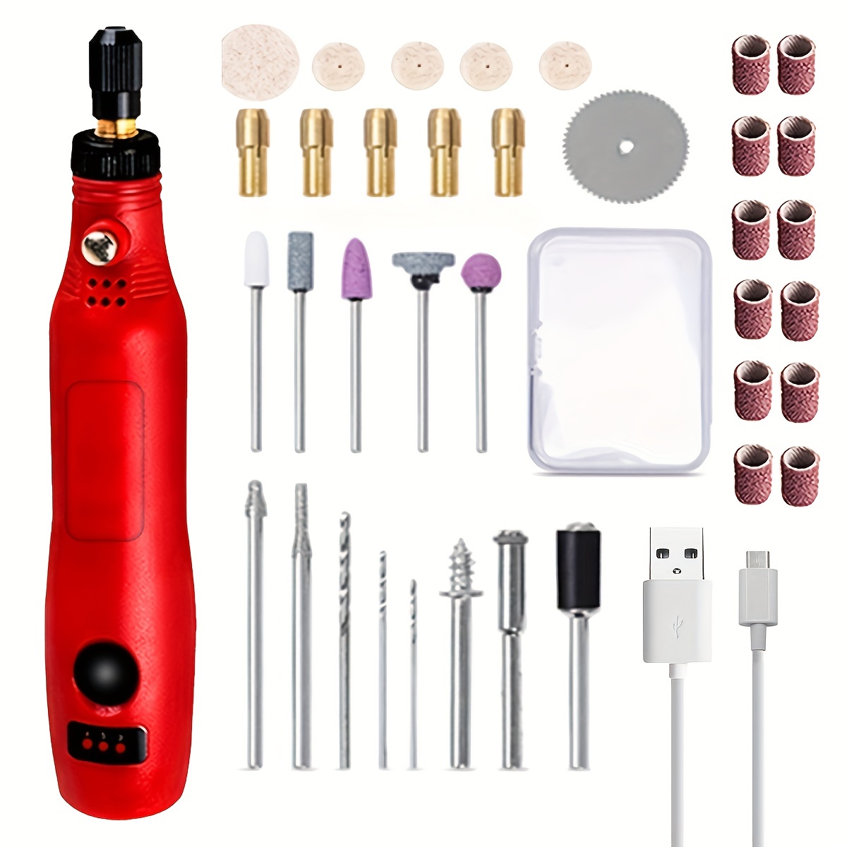 Mini Cordless With 3.6v Li-ion Battery, 3 Rotation Speed, Portable Usb  Charging, Multi-purpose Power Rotary Tool With Accessories For Grinding,  Cutting, Sanding, Carving, Polishing, Drilling, Diy Creations - Temu