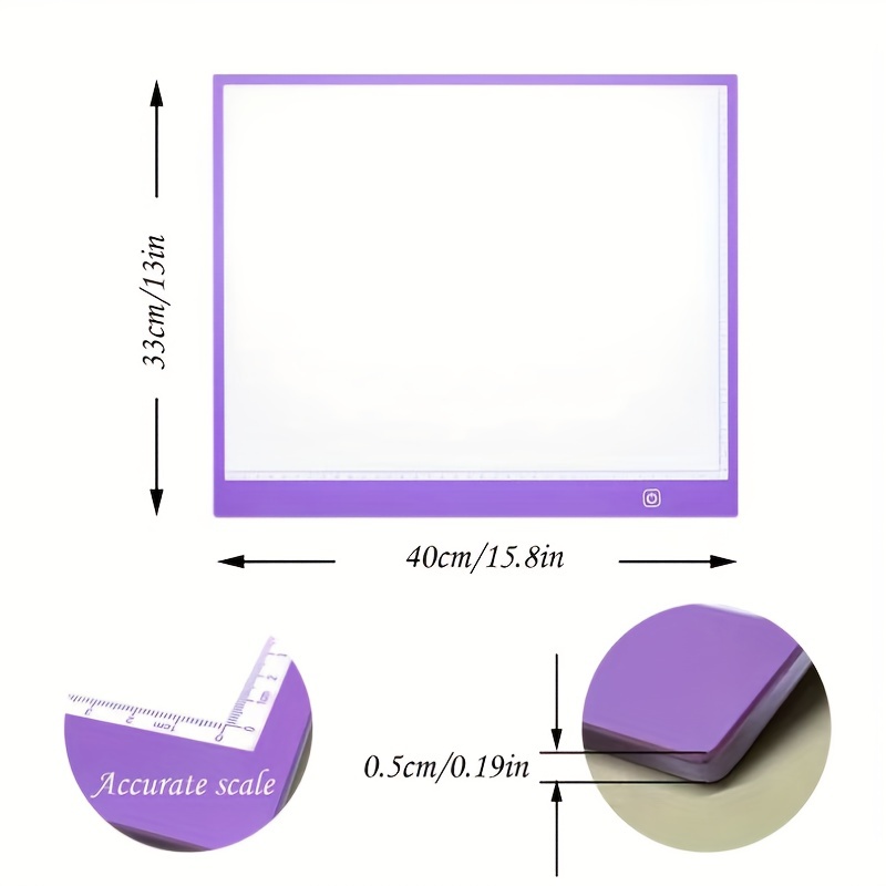 A3 Purple Border Scale Dotless Anime Drawing Drawing Diy Sketching And  Copying Drawing Board Copying Board Stationery And Educational Supplies -  Temu