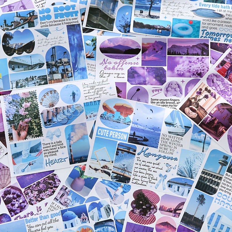 Beautiful Scenery Stickers Book Creative Diary Album Decorative Adhesive  Diy Scrapbooking Junk Journal Supplies - Temu