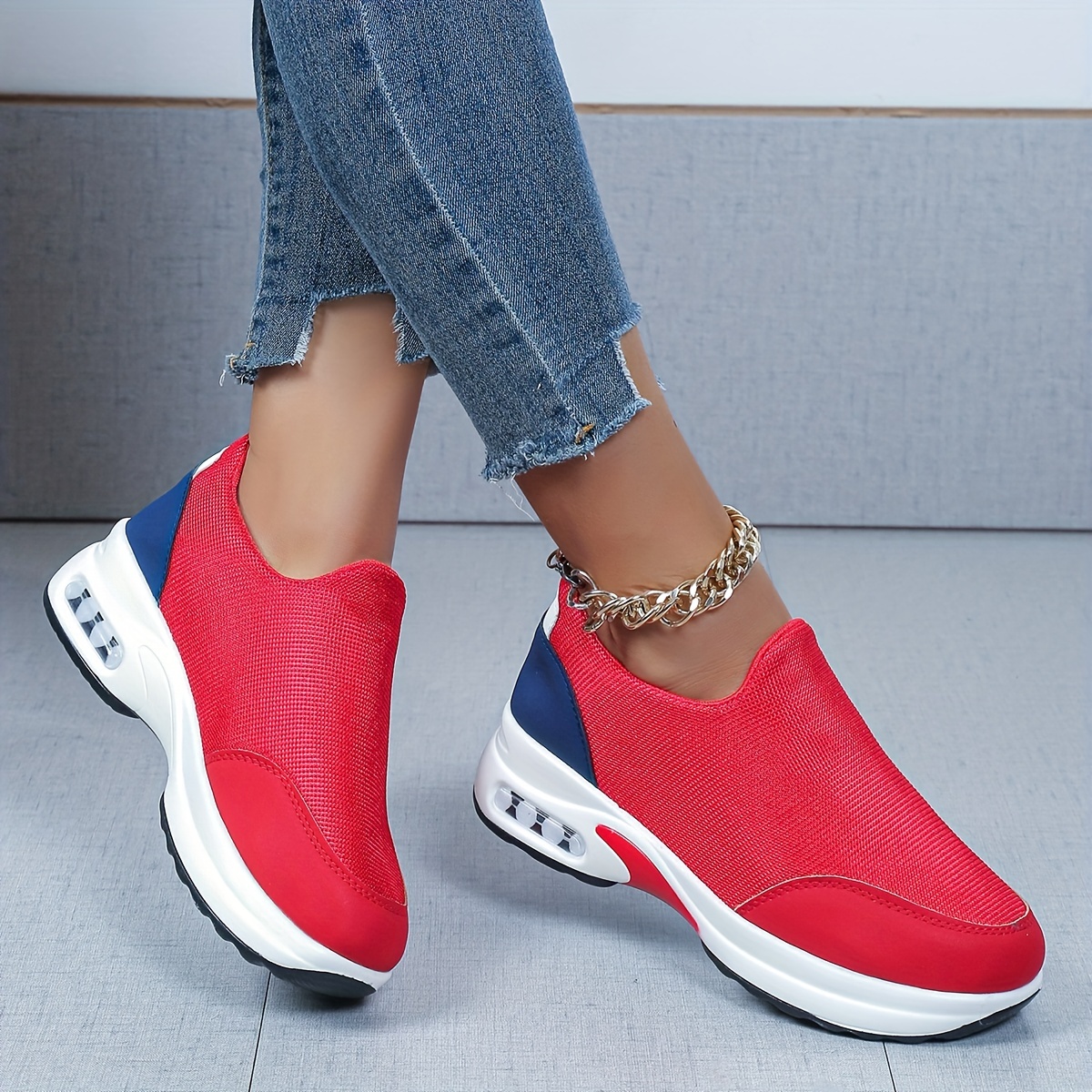 Women s Platform Sneakers Comfortable Low Top Slip Shoes - Temu New Zealand