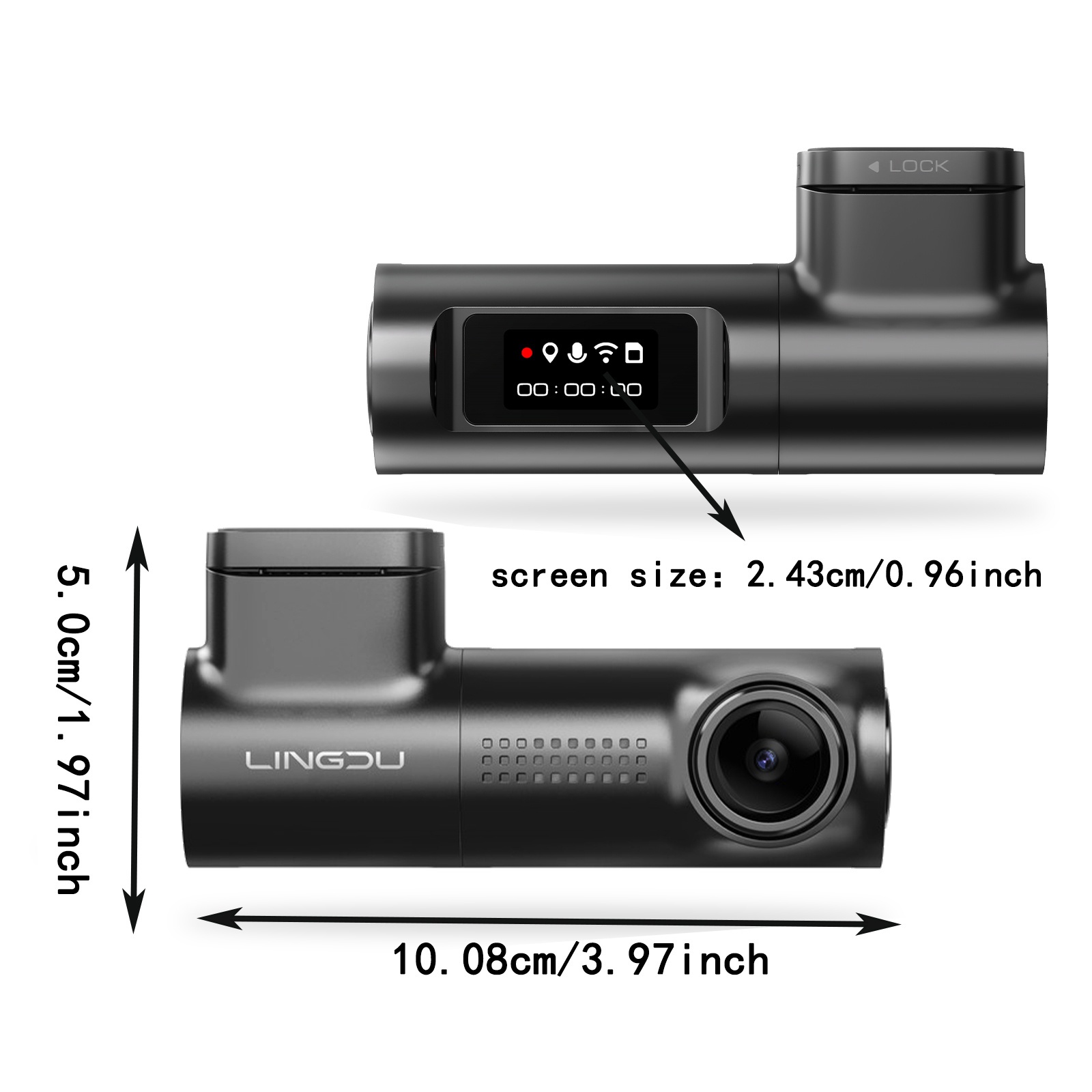 LINGDU D500 4K Smart Dash Cam Con WiFi 6 GPS Cámara De Coche - Temu Mexico