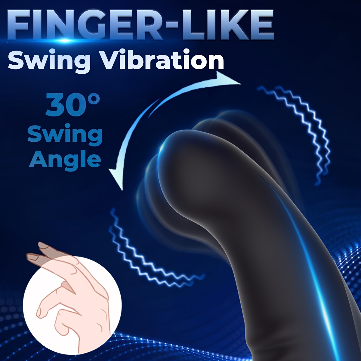 1pc finger like wiggle dual vibrating anal vibrator for men silica gel perineum stimulator toy for couples usb rechargeable 3