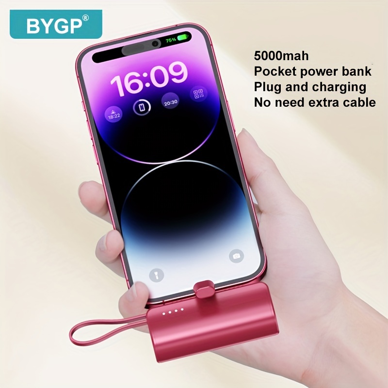 1500mah Portable Mini Keychain Power Bank Iphonecarry - Temu