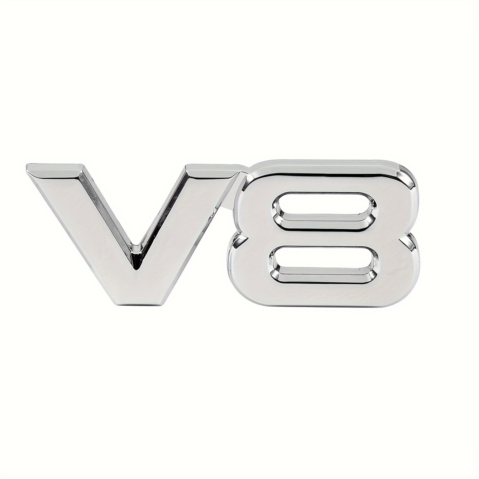 2pcs V8エンブレムカーステッカー 3Dメタル接着V8トラック カーバッジエンブレム交換アクセサリー - Temu Japan