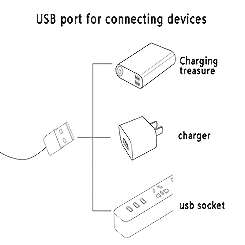 USB Charging Cable for DIY 3D Printer 30 Light Up Bricks ABS Material
