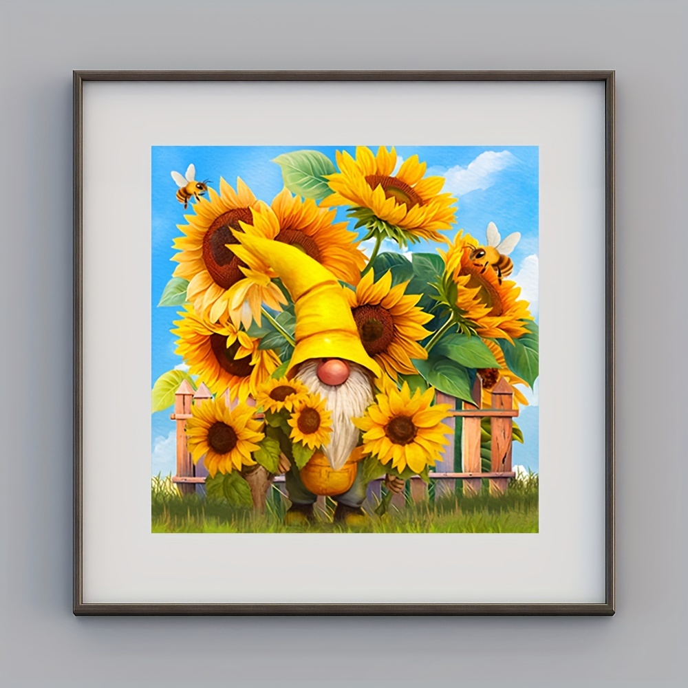 Yellow Two Sunflowers 5D Diamond Painting 