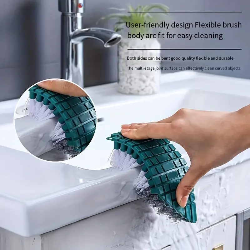Crevice Cleaning Brush, Flexible Without Dead Ends 2023 New Multifunctional  Gap Cleaning Brush Tool, Bathroom Gap Brush, Grout Cleaner Brush Hard