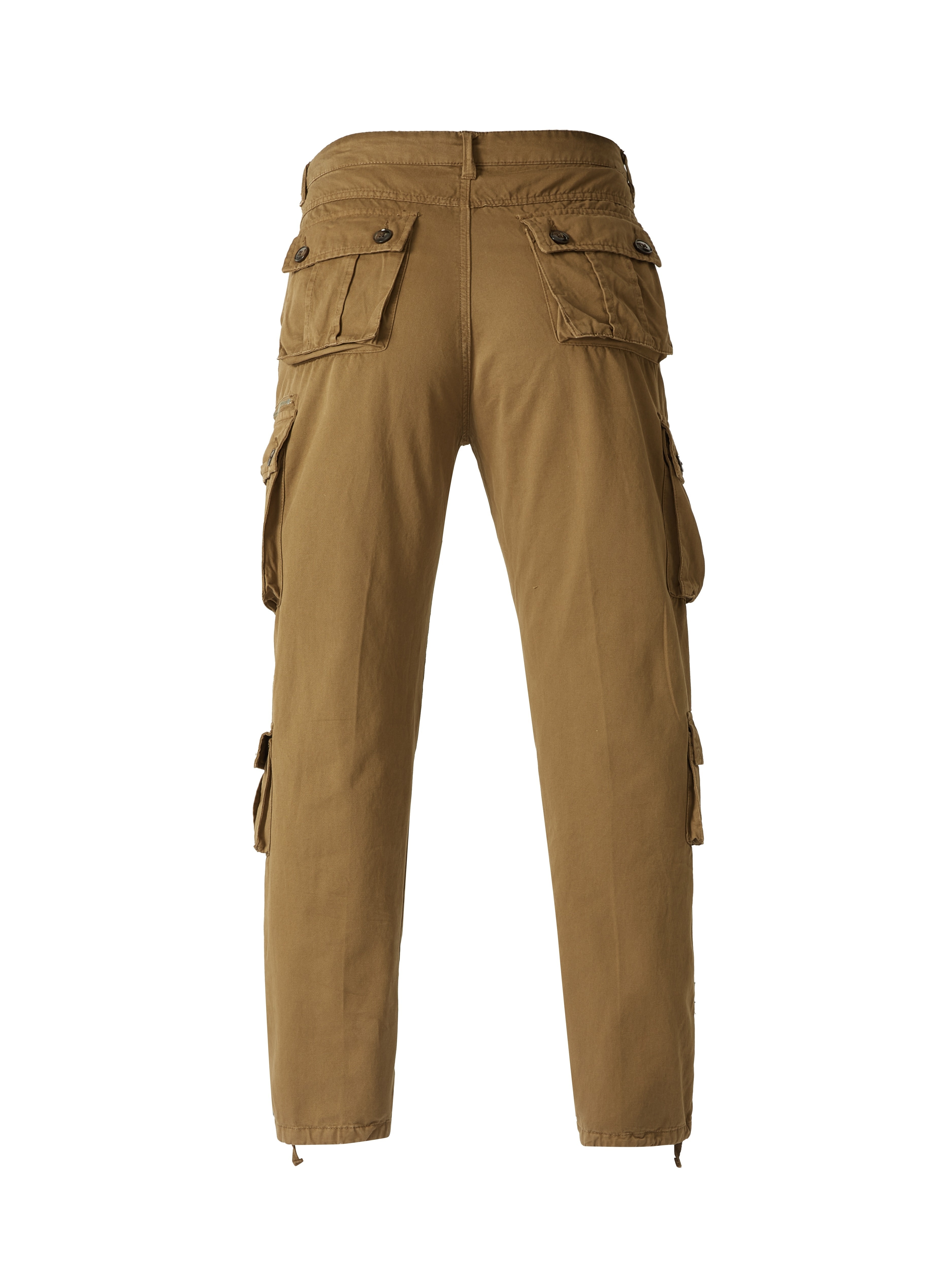 Pantalon Homme - Mode, Couleur Unie, Poches Multiples, Pantalon