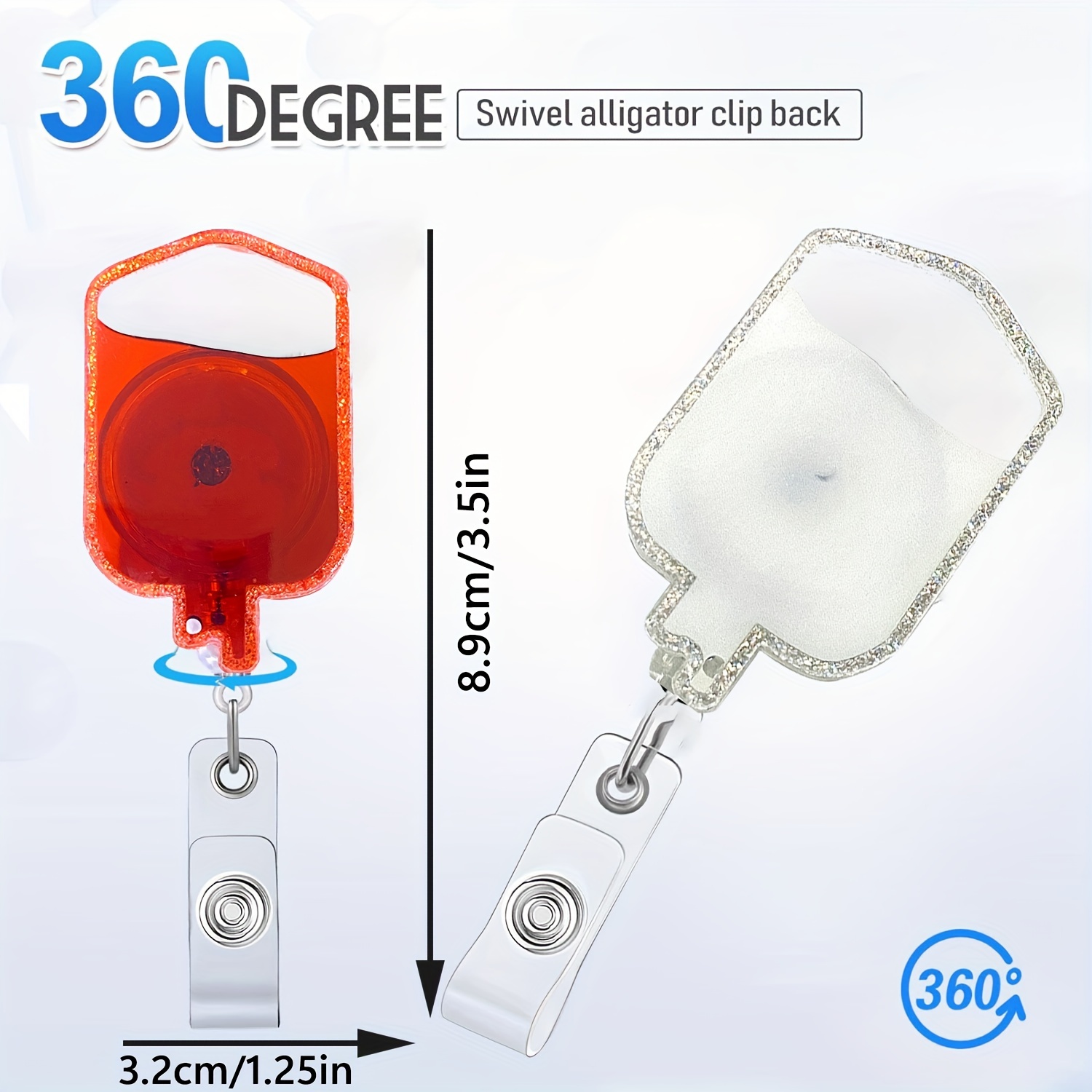 Acrylic Medical Series Flow Oil Retractable Badge Reel Nurse - Temu