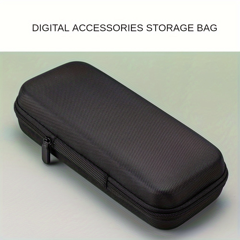 

1pc Digital Accessories Storage Bag, Portable Double-layer Power Hard Drive Protective Case, Dust-proof Data Cable U Disk Earphone Storage Bag, Coin Zipper Bag