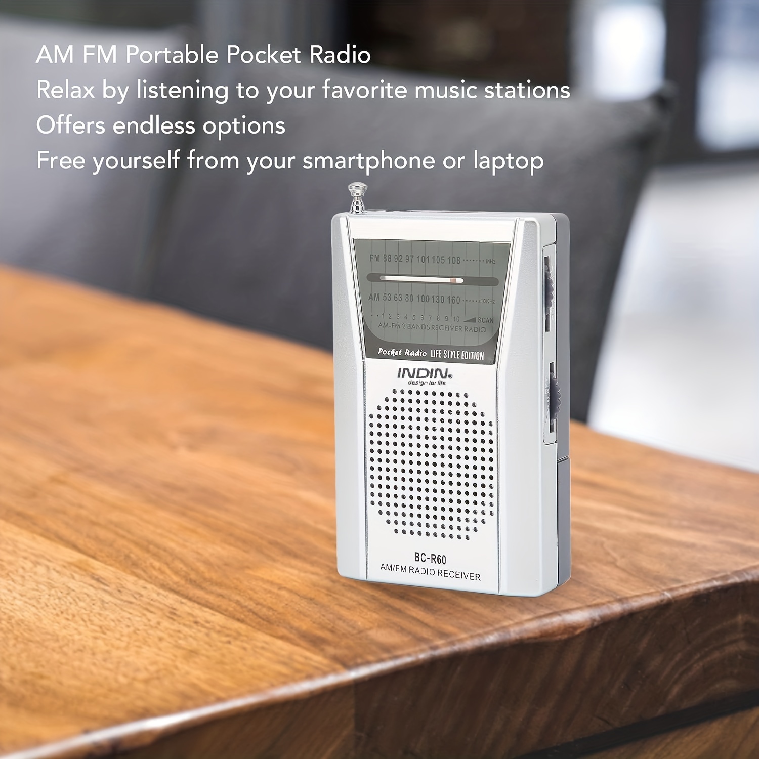 Radio Portable à Piles - Mini Radio de Poche - Radio AM/FM avec