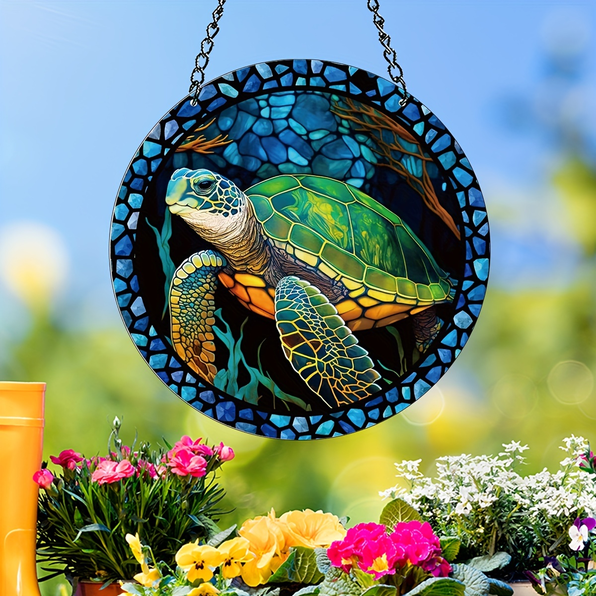 SJILPV Tartarughe intagliate a mano, tartaruga marina hawaiana portafortuna,  tartaruga marina in simulazione in resina, decorazione da giardino :  : Giardino e giardinaggio