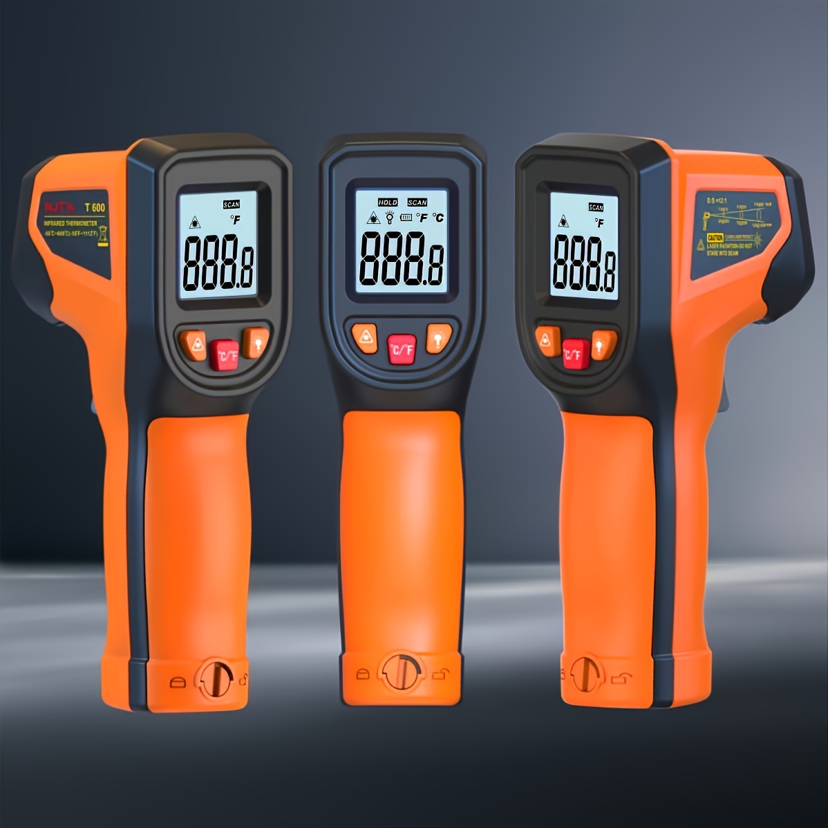 Handheld Non-contact High Temperature Digital Infrared Thermometer
