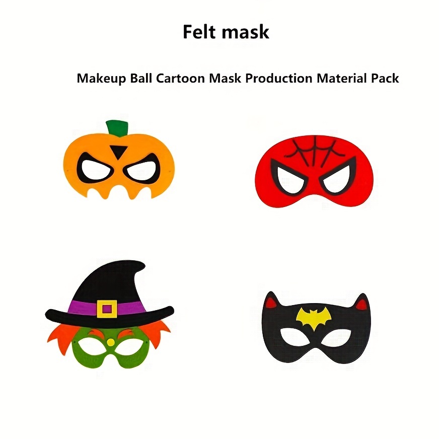 24 Packs Animal Masks Party Favors for Kids, Themed Birthday Party Supplies Decorations with 24 Different Types Animal Felt Masks Character Cosplay
