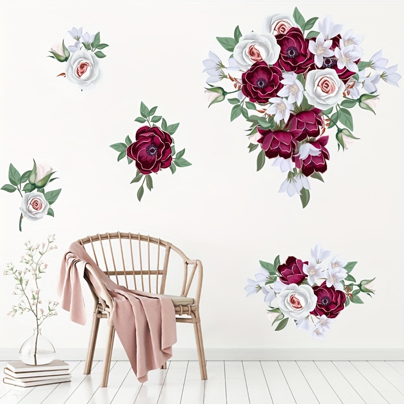 Image of 1pc Sticker, Pattern Self-adhesive Wall Stickers, Bedroom Entryway Living Room Porch Home Decoration Wall Stickers, Removable Stickers, Wall Decor Decals