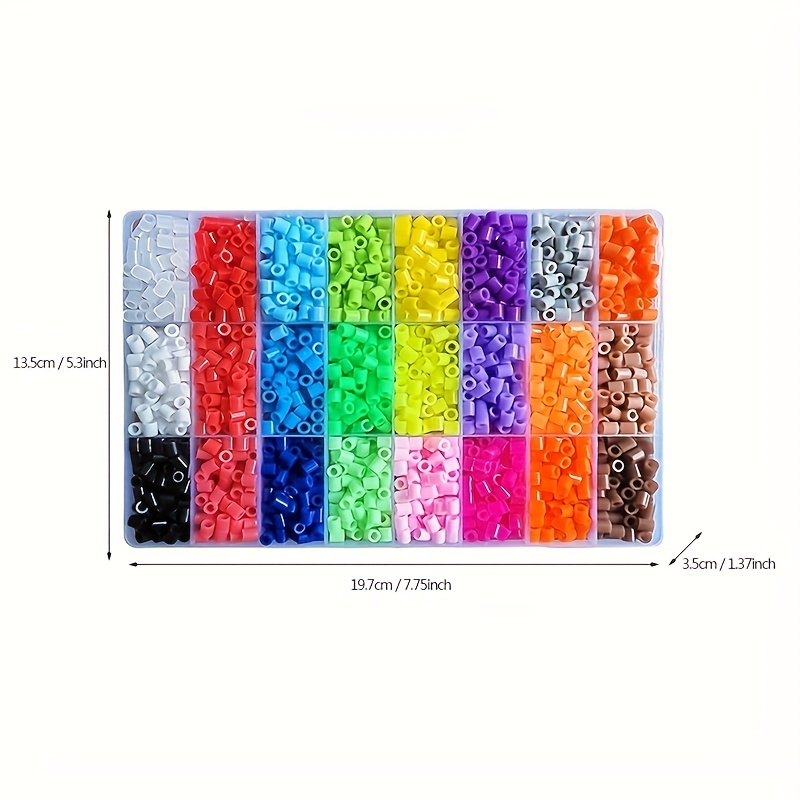 2.6mm Hama Beads Colorful Toy Fuse Beads Craft Kit Pixel Art Bead for Kids