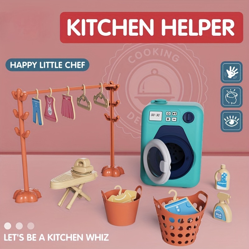 Miniature Kitchen Dish Washing Set