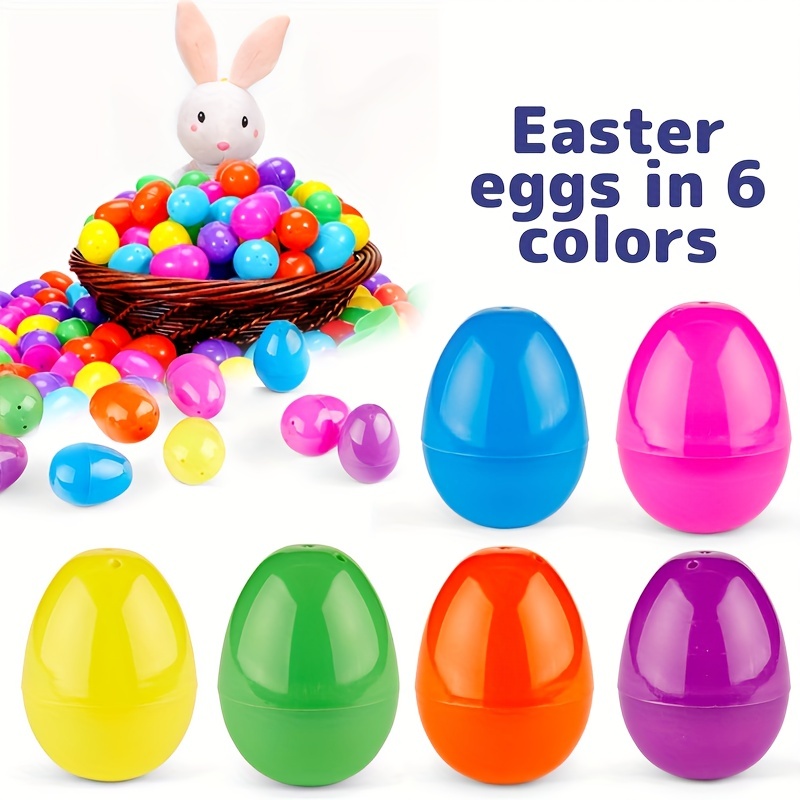 50 huevos de Pascua de plástico, huevos de Pascua vacíos, envoltura de  regalos, cáscaras de huevo, C YONGSHENG 8390606405760