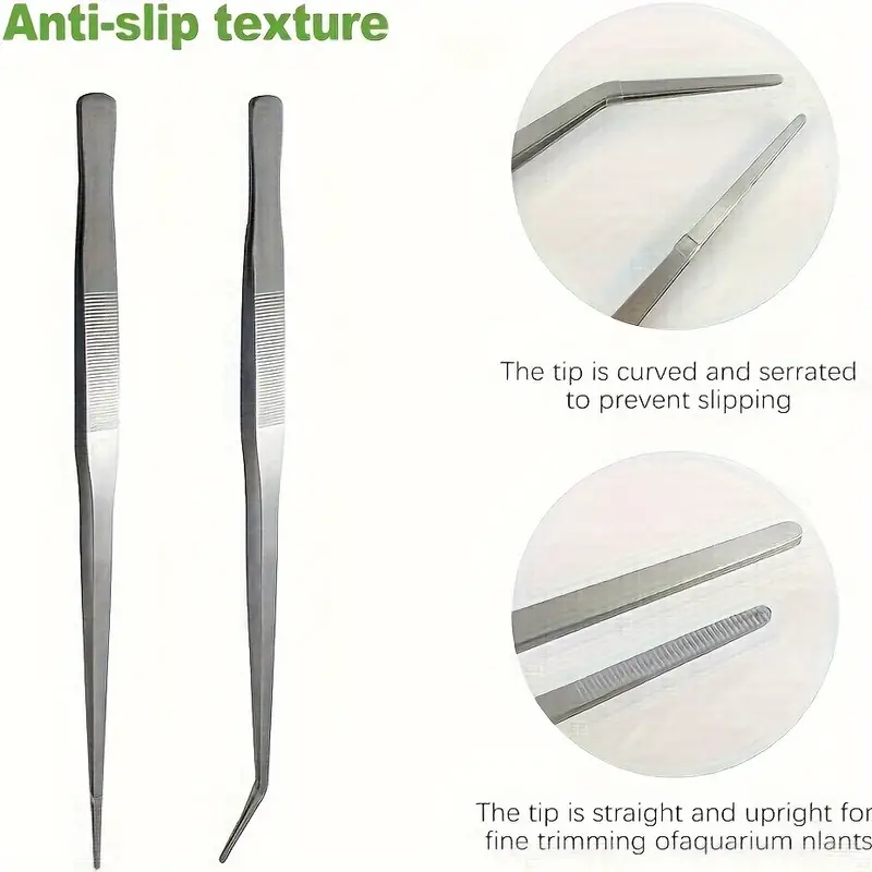 Reptile Supplies, Aquarium Tweezers, Stainless Steel Straight Curved  Tweezers, Aquascaping Tools Feeding Tongs For Grabbing Worms, Reptiles,  Lizards, Bearded Dragons (silvery) - Temu