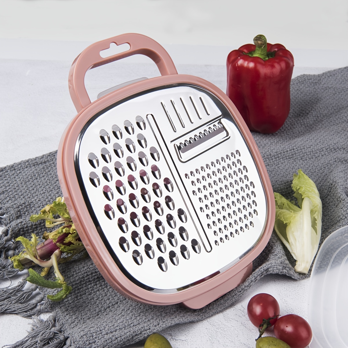 Pink Cheese Slicer And Grater