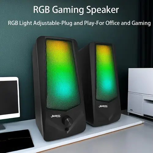 LED Gaming Speaker 2.1 Système De Haut-parleurs Multimédia Stéréo