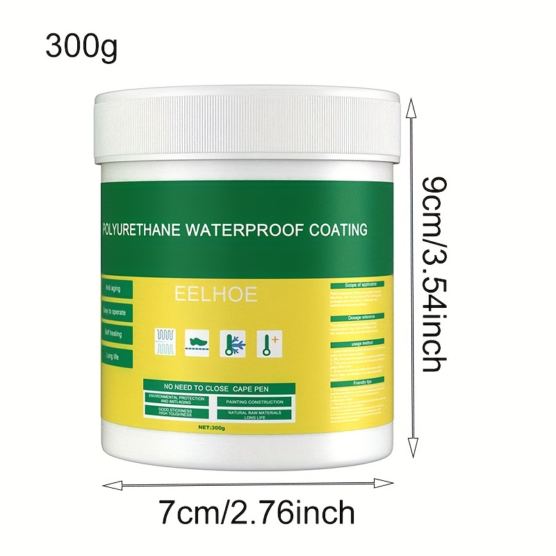 Eelhoe Adhesivo impermeable transparente Pared exterior Baño Inodoro  Baldosas del piso Agente impermeabilizante penetrante Pintura a prueba de  fugas