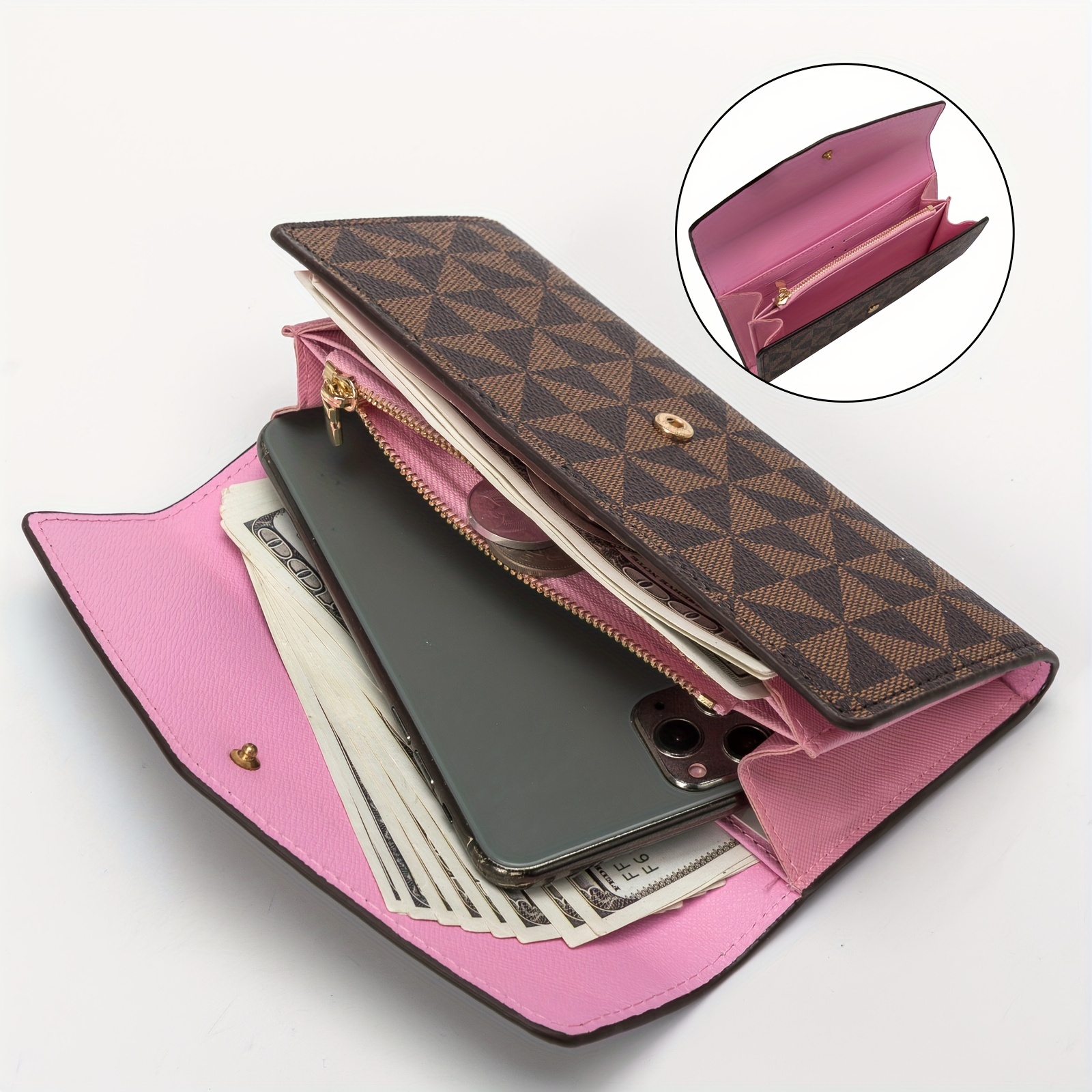 Multifunctional Flip Wallet Casual Fashion Passport Wallet Mens And Womens  Large Capacity Multi Card Handbag - Bags & Luggage - Temu