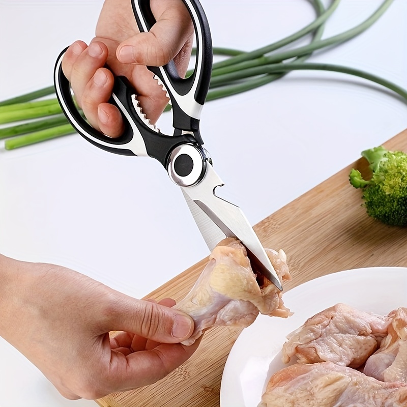 Multifunction Kitchen Scissors Knife Stainless Steel Chicken Bone Scissors  Meat Vegetable Cutter Nutcracker Bottle Openers Tools