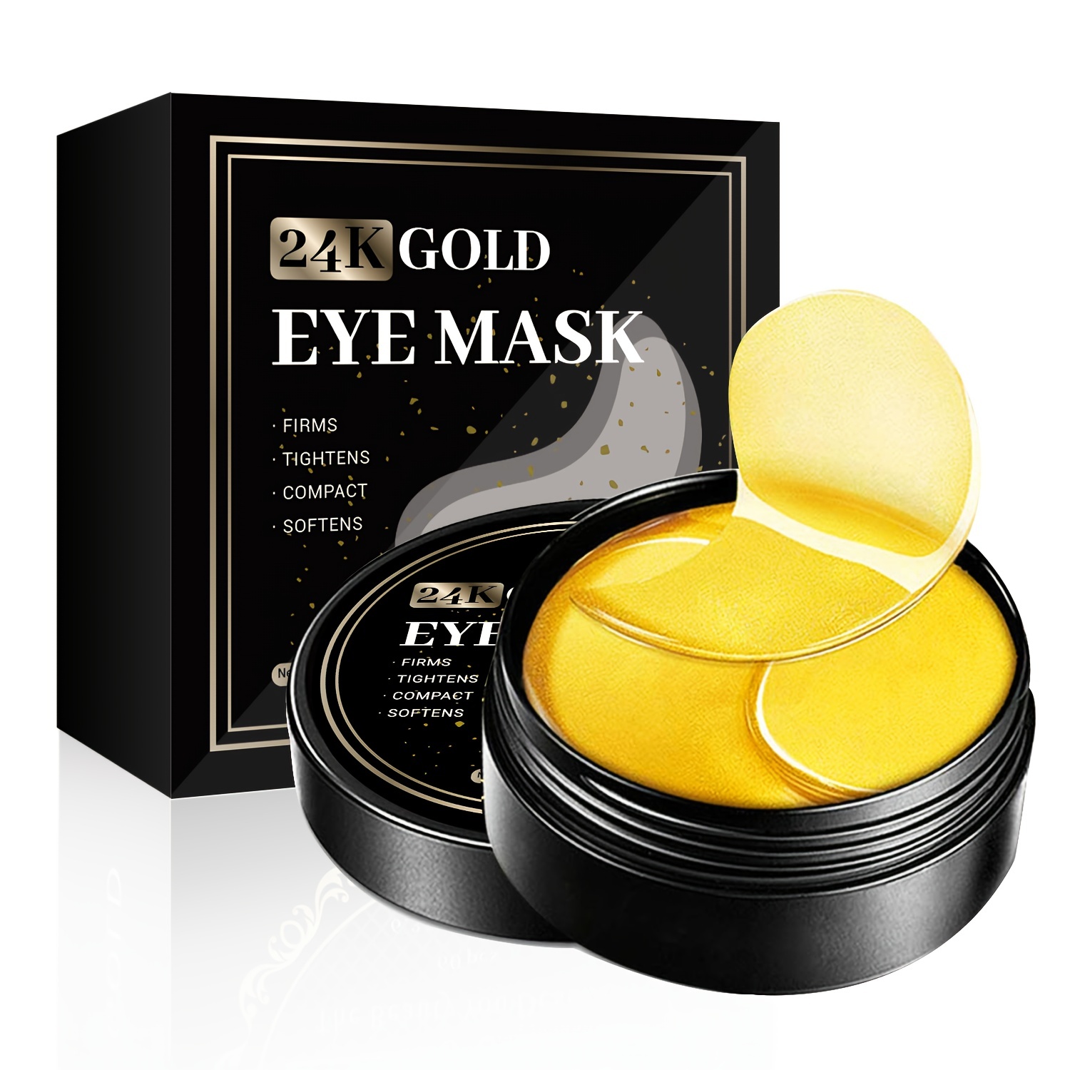 

60 Pcs Under Eye Mask For Eye Care, 24k Golden Eye Mask Hydrating Moisturizing Eye Mask Patch Under Eye Patches (60pcs/100g/1box)