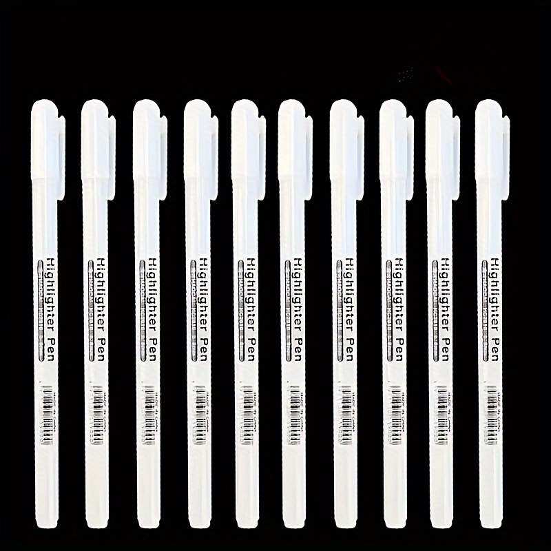 White Highlighter Pen Drawing  Highlight Pen White Sketch - 1/2/3pcs White  Paint - Aliexpress