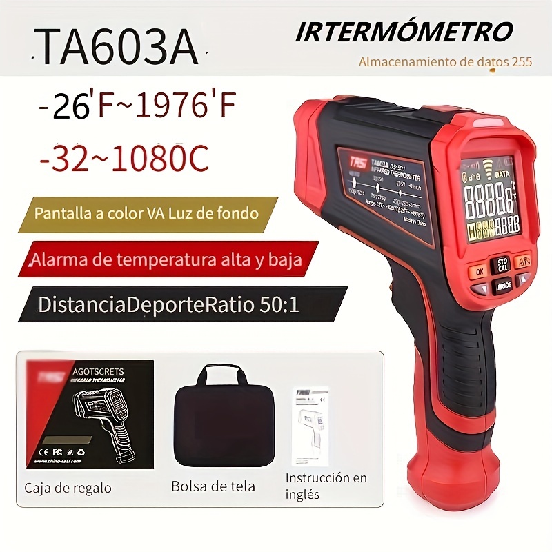 Non-Contact Termometro Digital Medidor De Temperatura Laser BBQ Cocina  Pistola