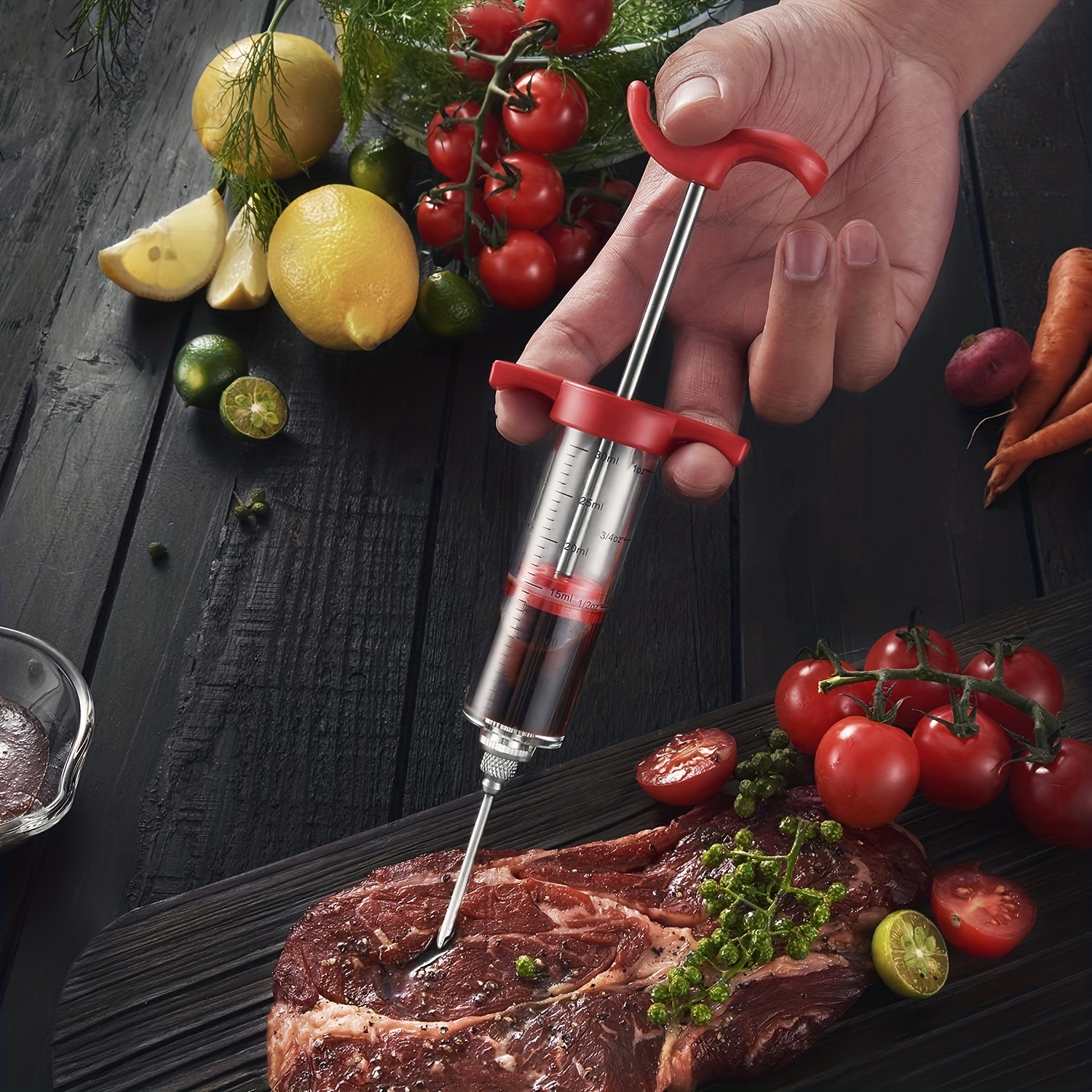 Meat Injector marinade Meat Injector Kit With 3 Marinade - Temu