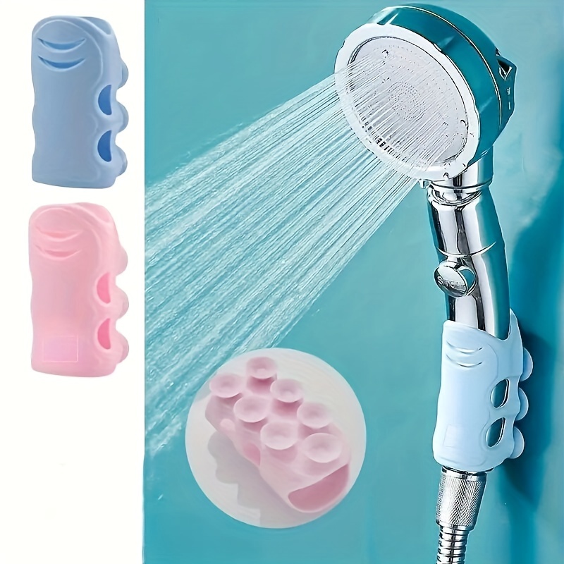 Soporte para cabezal de ducha, ventosa extraíble, soporte para cabezal de  ducha sin taladro, con cromo pulido para baño